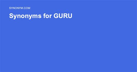 Synonym Guru .